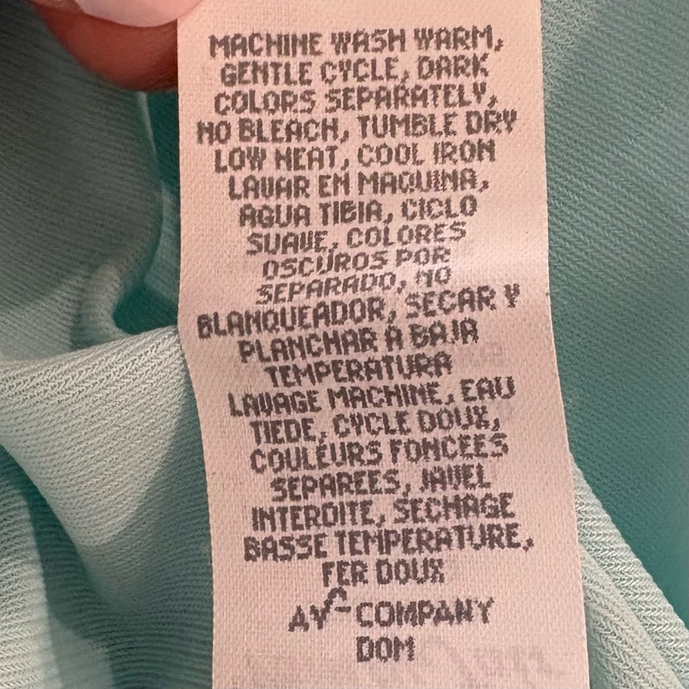 VTG Aqua Mint Blue Two-Piece Nylon Peignoir Nightgown & Robe Set Size M & L USA - Picture 17 of 17